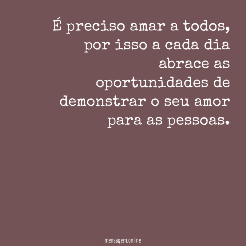 Ame a todos