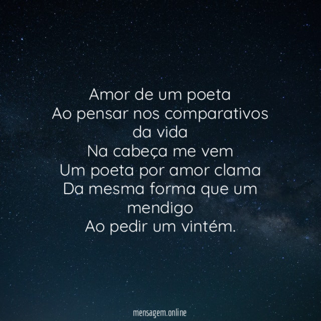 Amor de um poeta