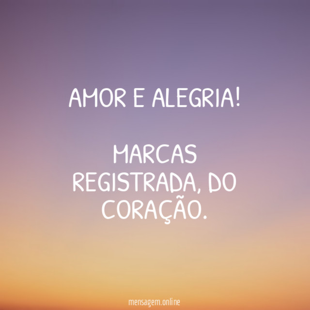 Amor e Alegria
