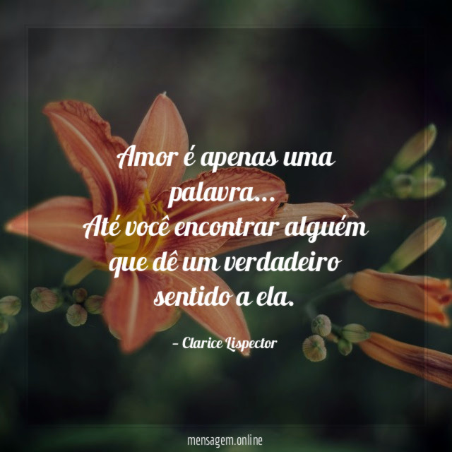 Amor é apenas uma palavra