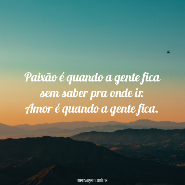 Amor e paixão