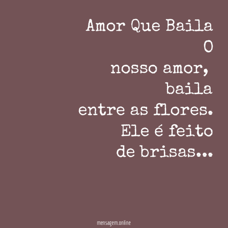 Amor Que Baila