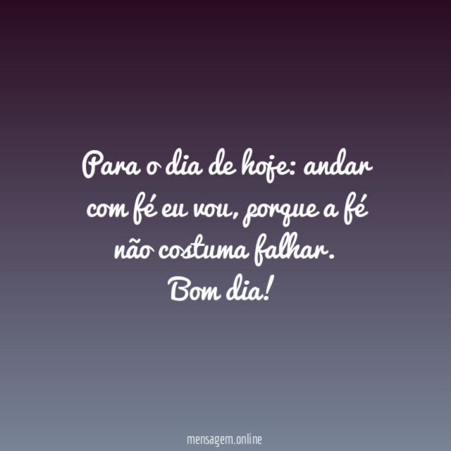 Ande com fé