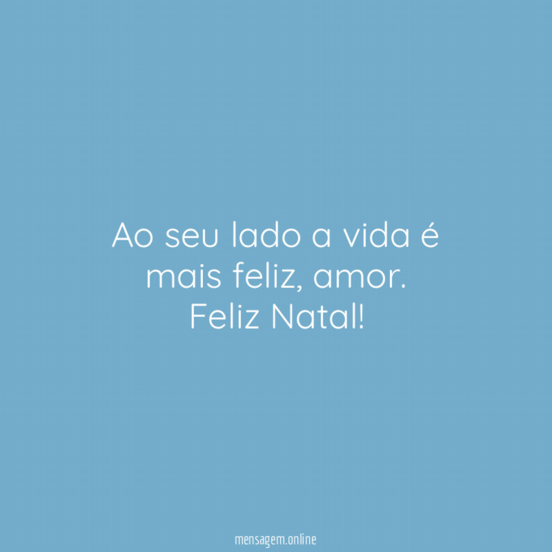Ao seu lado a vida é mais feliz