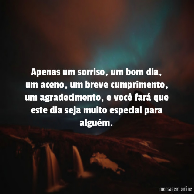 Apenas um sorriso