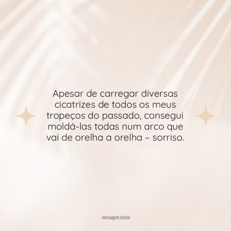 Apesar de carregar diversas cicatrizes