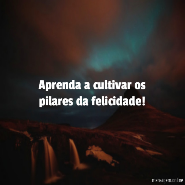 Aprenda a cultivar os pilares da felicidade