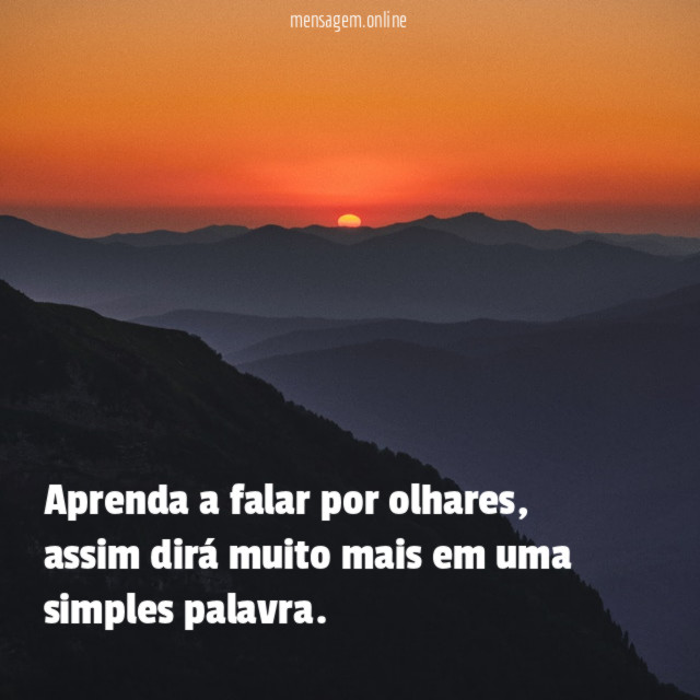 Aprenda a falar por olhares
