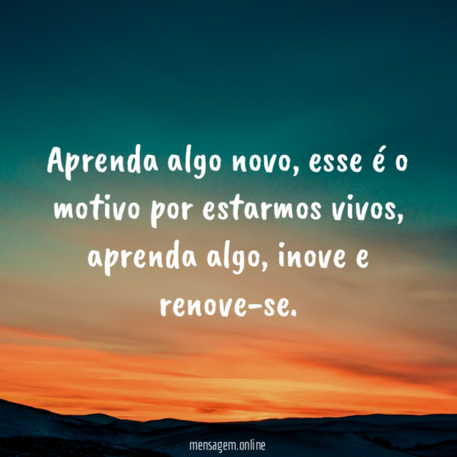 Aprenda algo novo
