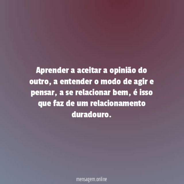 Aprender a aceitar a opinião do outro