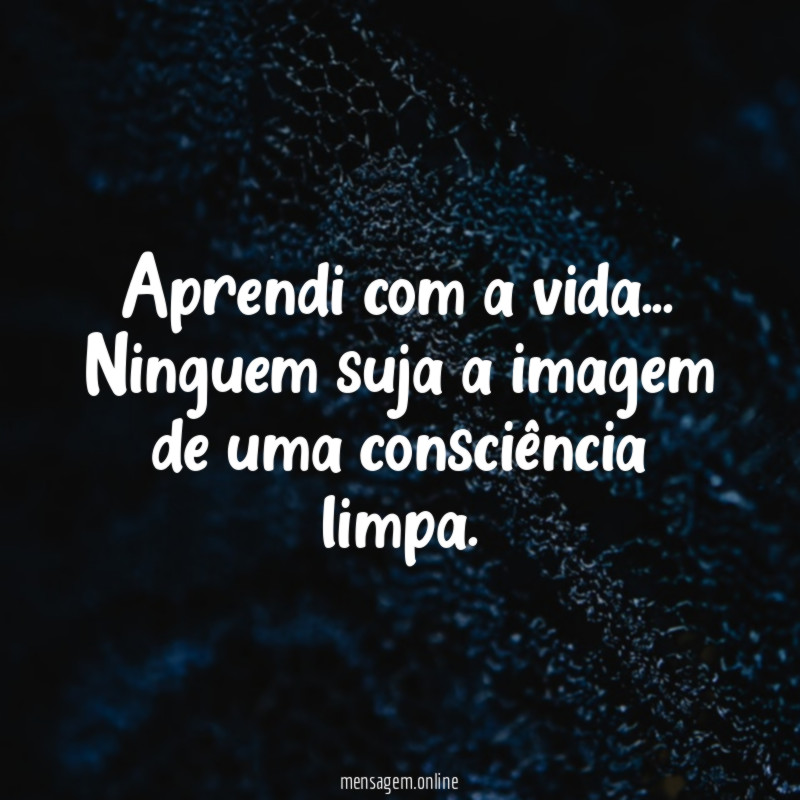 Aprendi com a vida