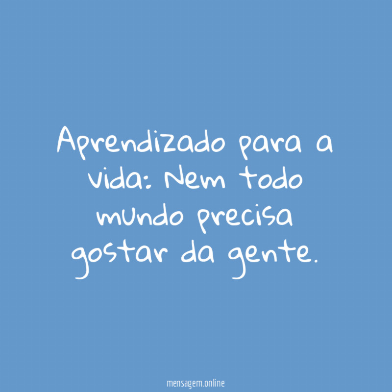 Aprendizado para a vida
