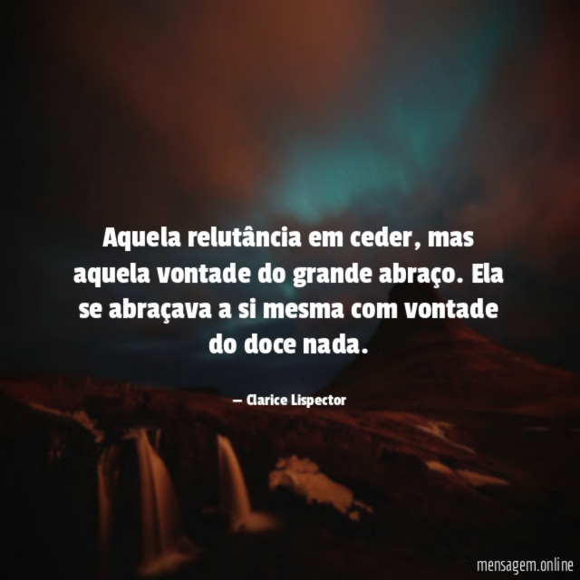 Aquela relutância em ceder