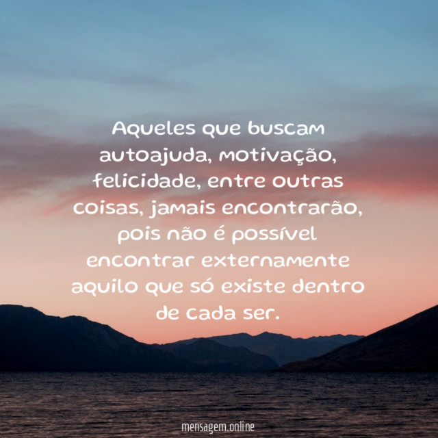 Aqueles que buscam autoajuda