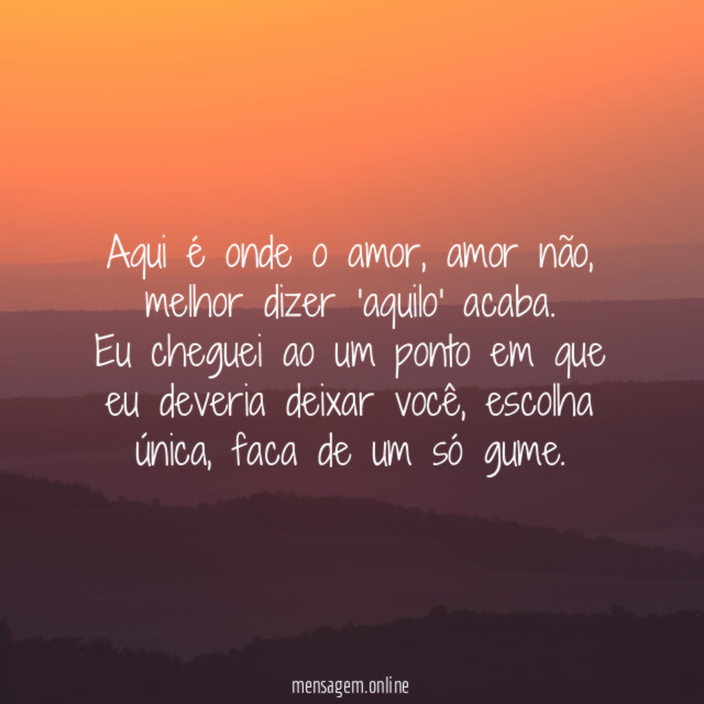Aqui é onde o amor