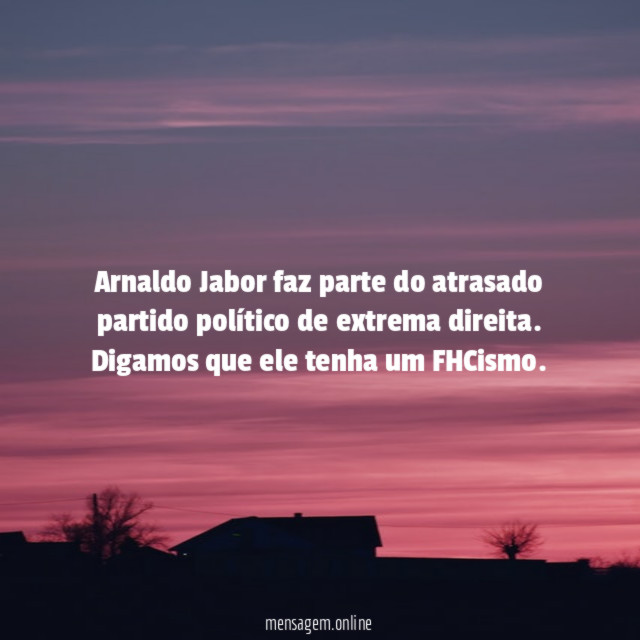 Arnaldo Jabor faz parte do atrasado partido político de extrema direita