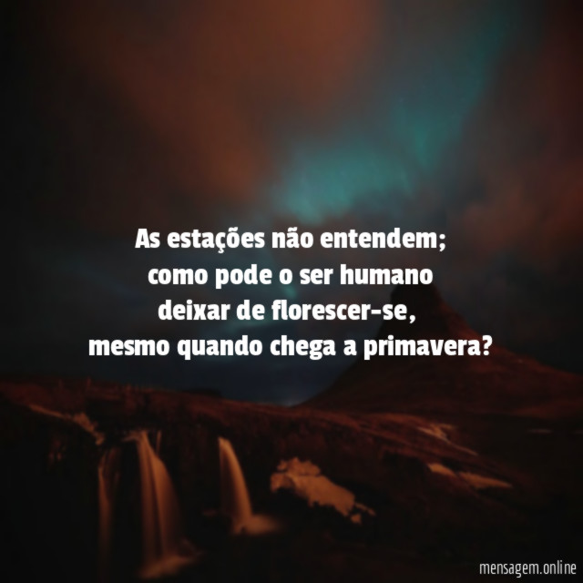 As estações não entendem