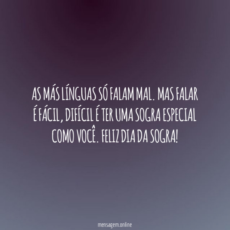 As más línguas só falam mal
