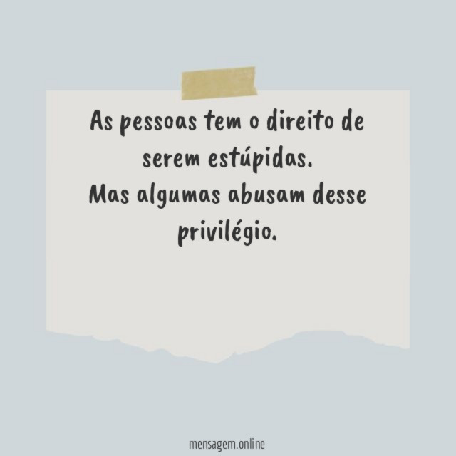 As pessoas tem o direito