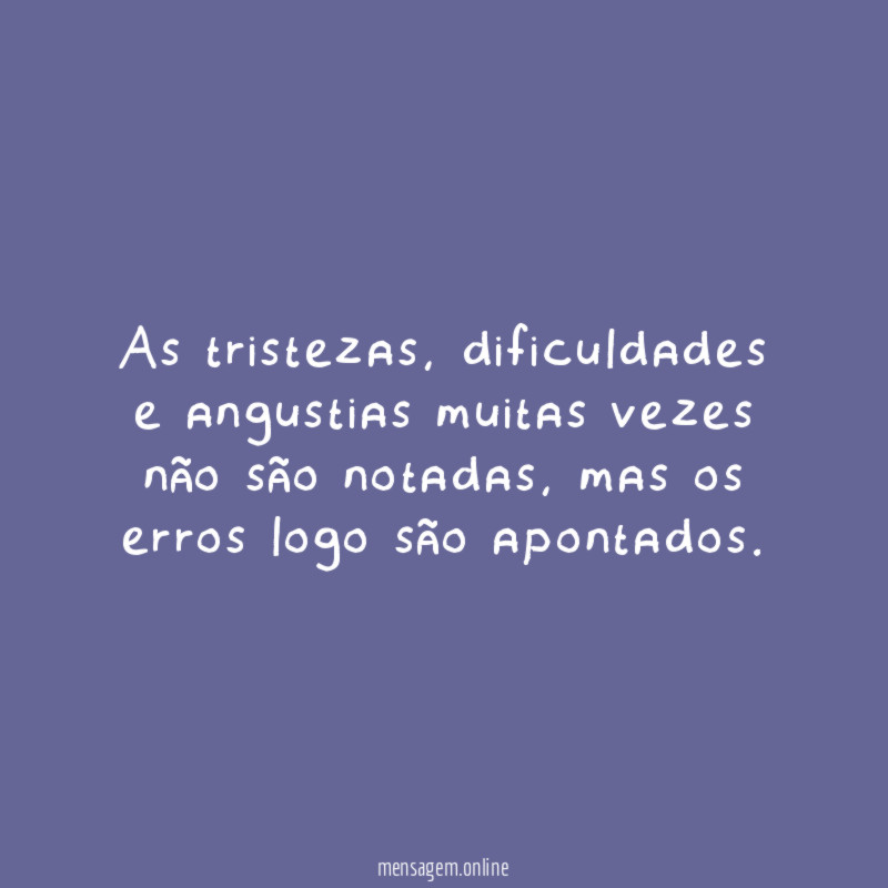 As tristezas
