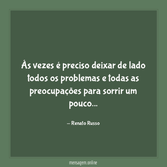 Ás vezes é preciso deixar de lado todos
