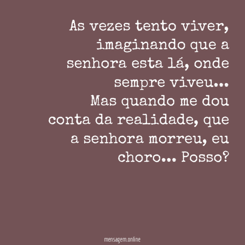 As vezes tento viver