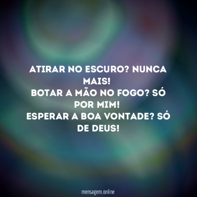 Atirar no escuro