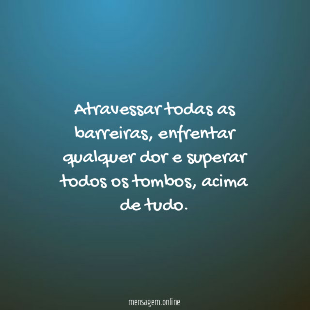 Atravessar todas as barreiras