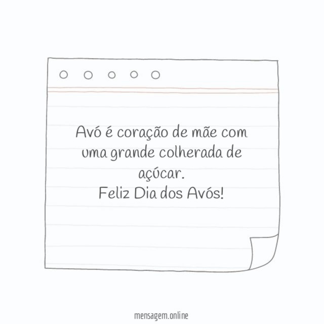 Avó é coração de mãe com uma grande