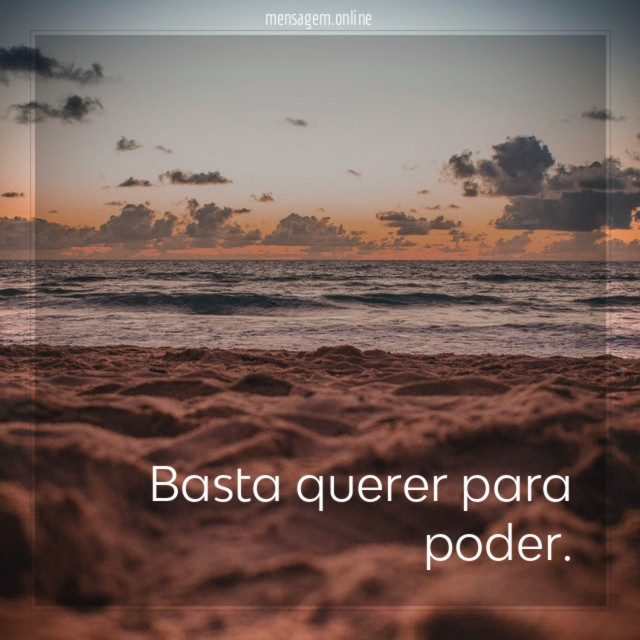 Basta querer para poder