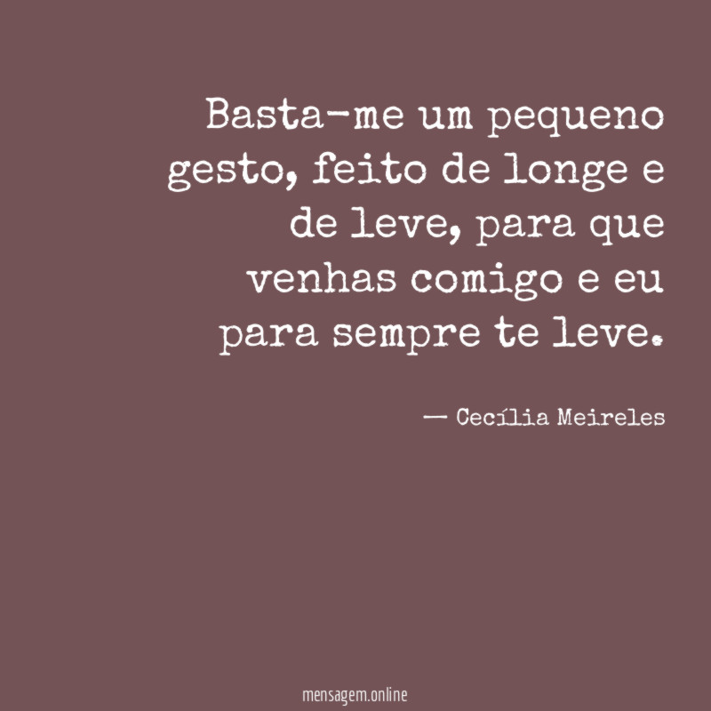 Basta-me um pequeno gesto