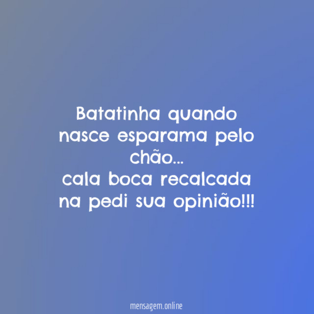 Batatinha quando nasce esparama pelo chão