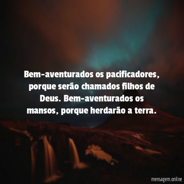 Bem-aventurados os pacificadores