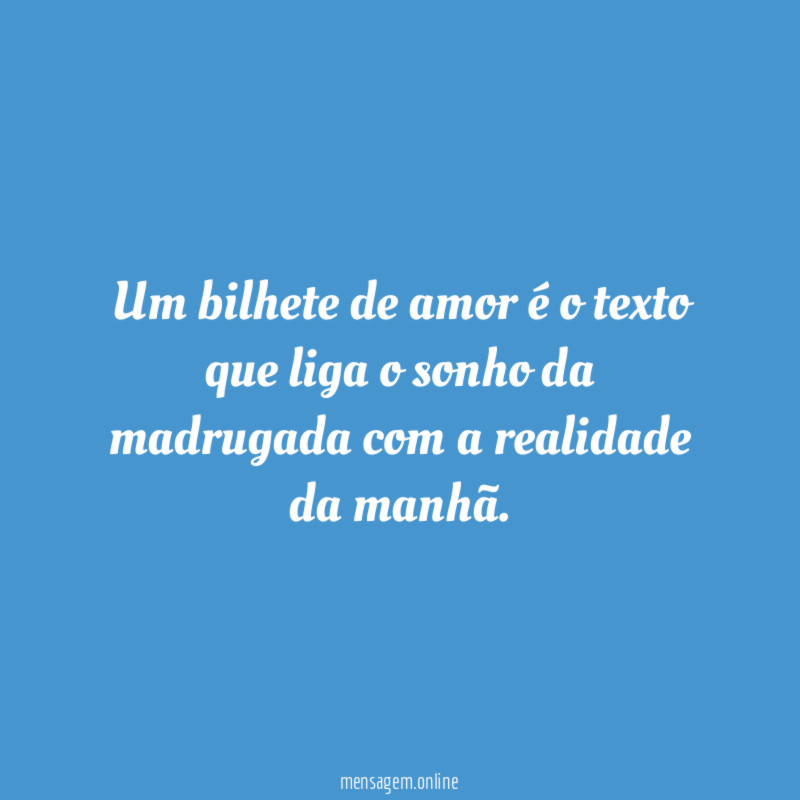 Bilhete de amor
