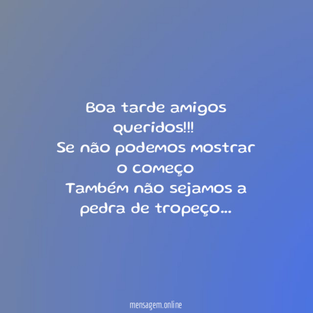 Boa tarde amigos queridos!!!
