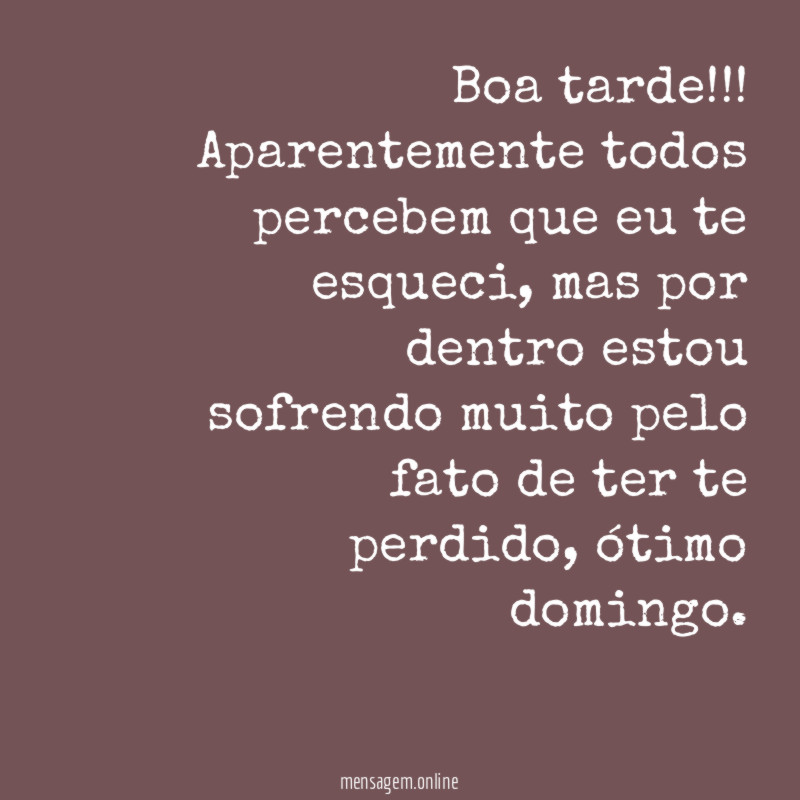 BOA TARDE