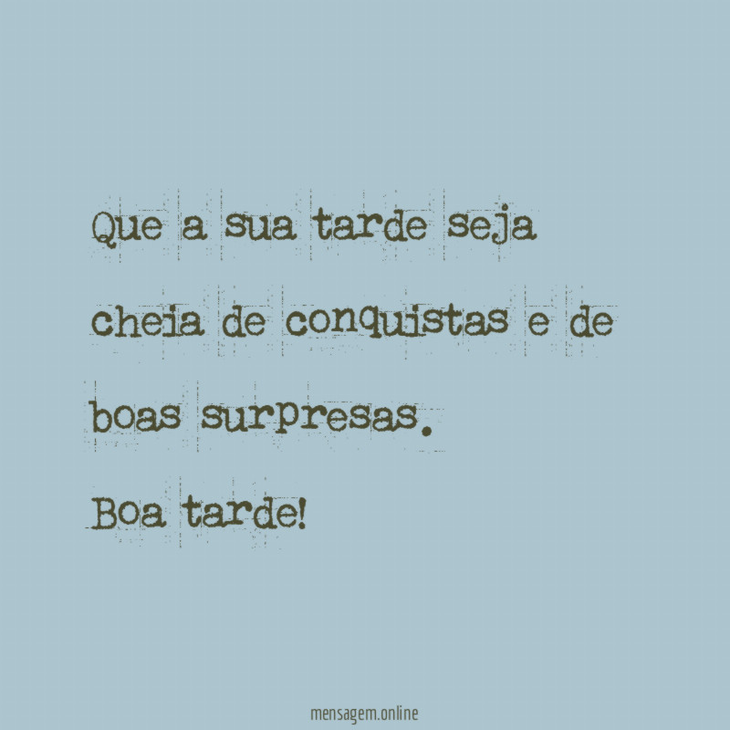 Boas surpresas