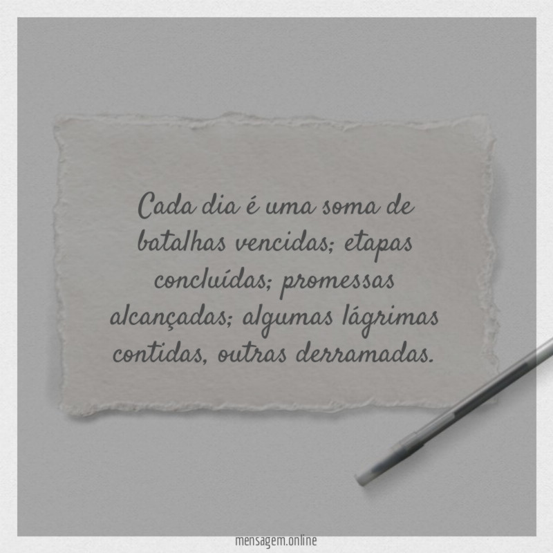 Cada dia é uma soma