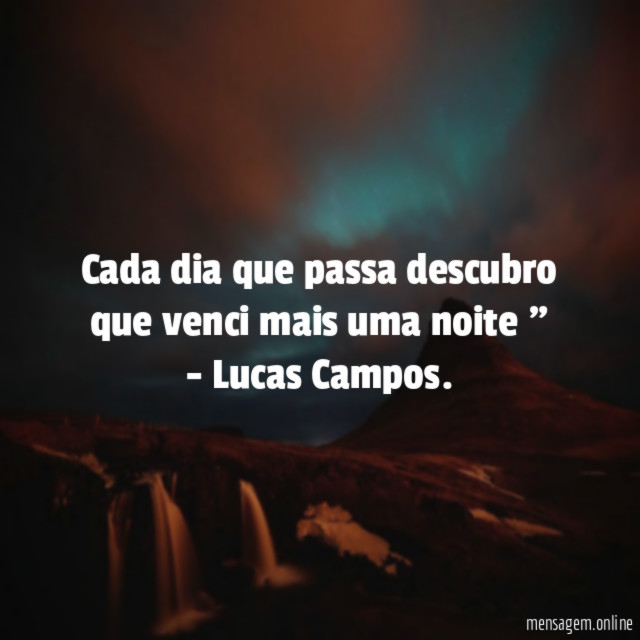 Cada dia que passa descubro que venci