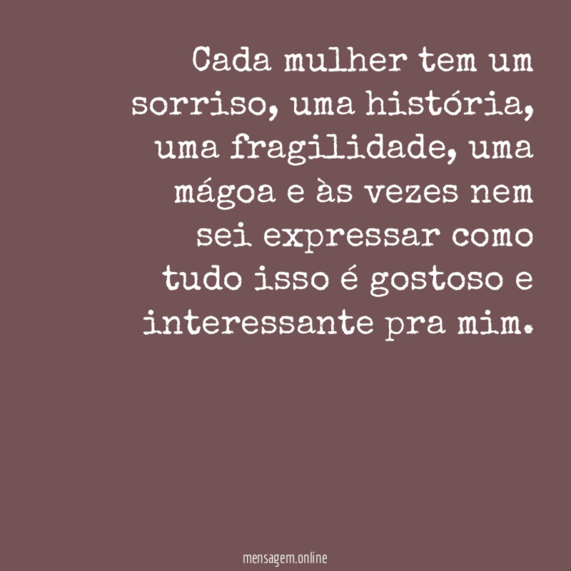 Cada mulher tem um sorriso