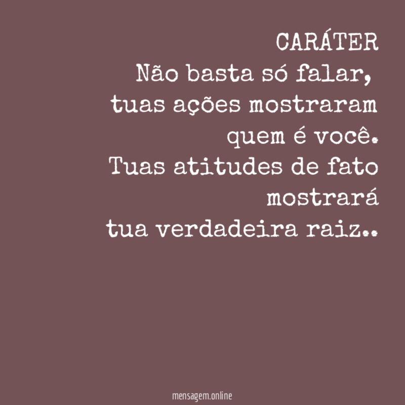 CARÁTER