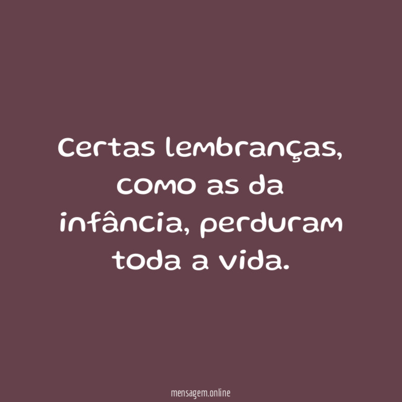 Certas lembranças