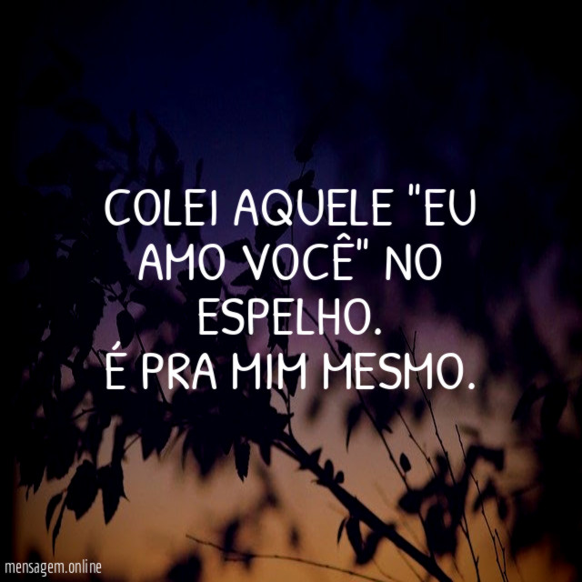 Colei aquele "Eu Amo Você" no espelho