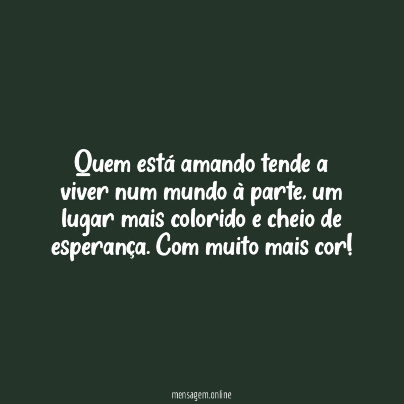 Com amor tudo fica mais visível