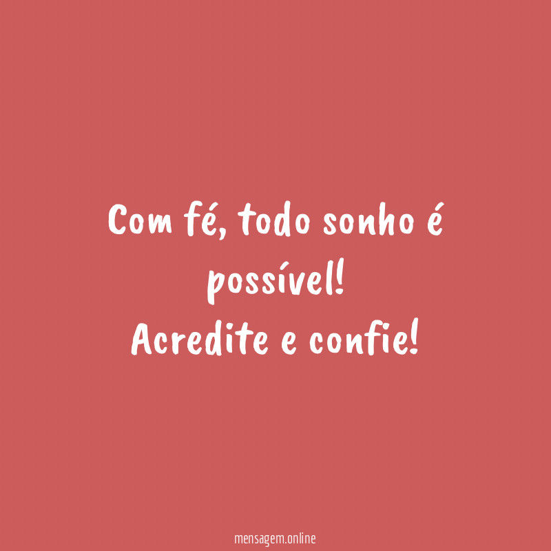 Com fé