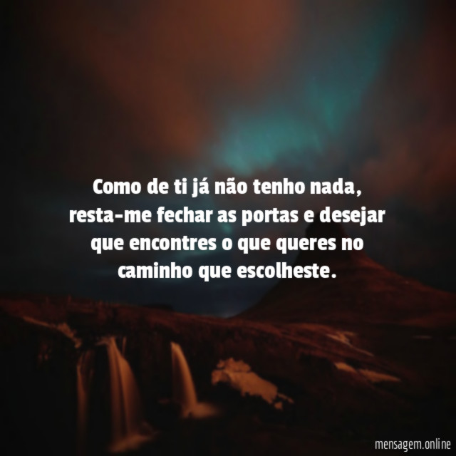 Como de ti já não tenho nada
