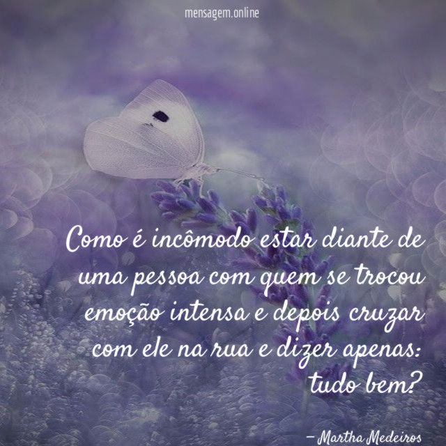 Como é incômodo estar diante de uma pessoa