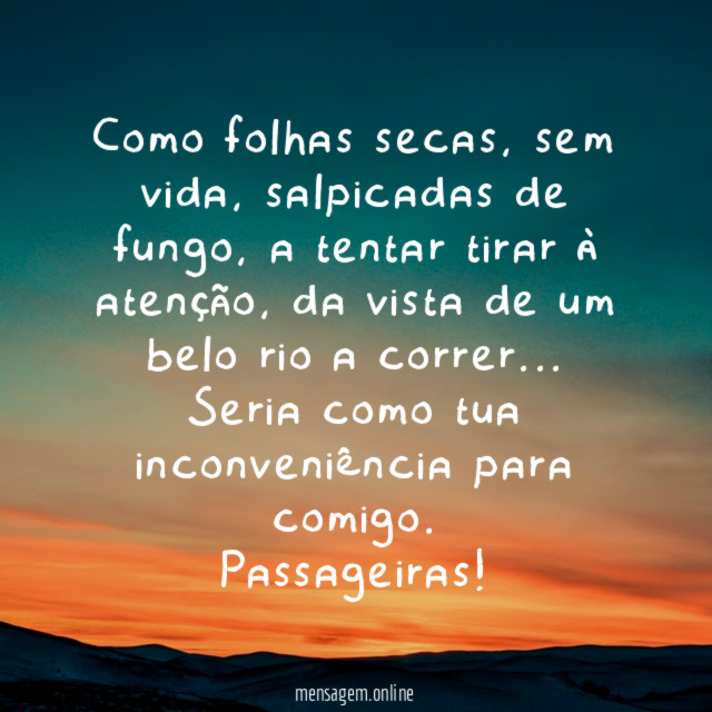 Como folhas secas