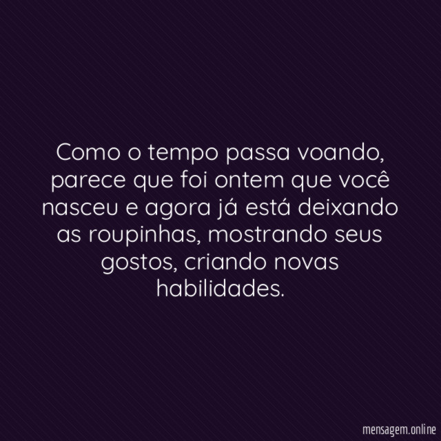 Como o tempo passa voando