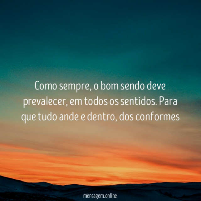 Como sempre